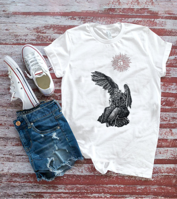 Angel And Skull Sun By Micah Ulrich T-Shirt