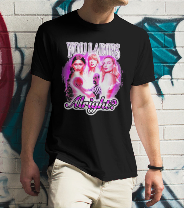 You Ladies Alright? Football And Glowing Trio T-Shirt