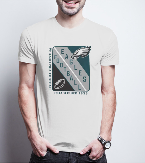 Philadelphia Football Eagles Established 1933 Shield Starter Football T-Shirt