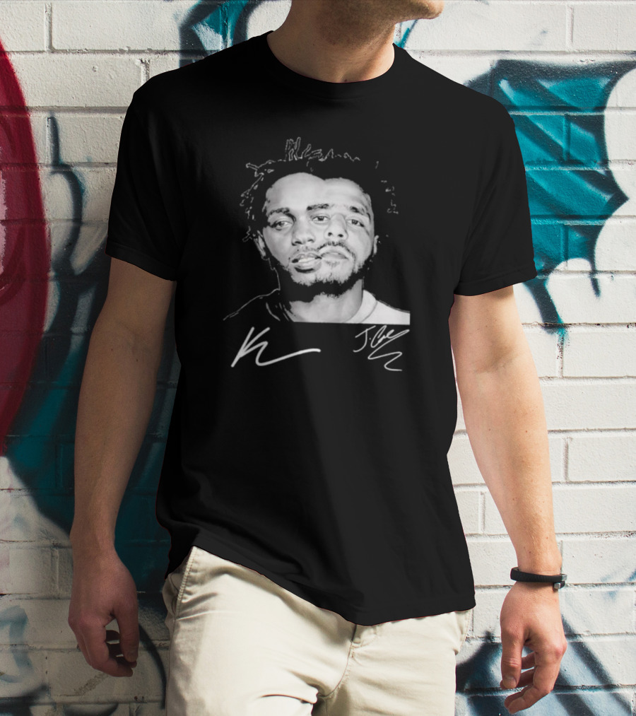 J Cole Kendrick Lamar Signatures Hip Hop Fusion T-Shirt