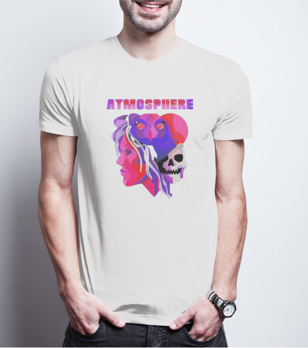Atmosphere TDBH Colorful Faces And Skull T-Shirt
