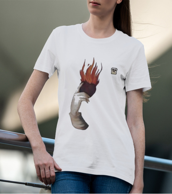 Disguised Toast Iconic Flame Heart Hand T-Shirt