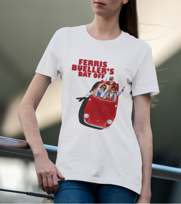 Ferris Bueller's Day Off Red Convertible Ride T-Shirt