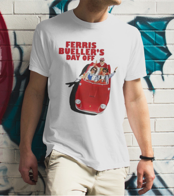 Ferris Bueller's Day Off Red Convertible Ride T-Shirt