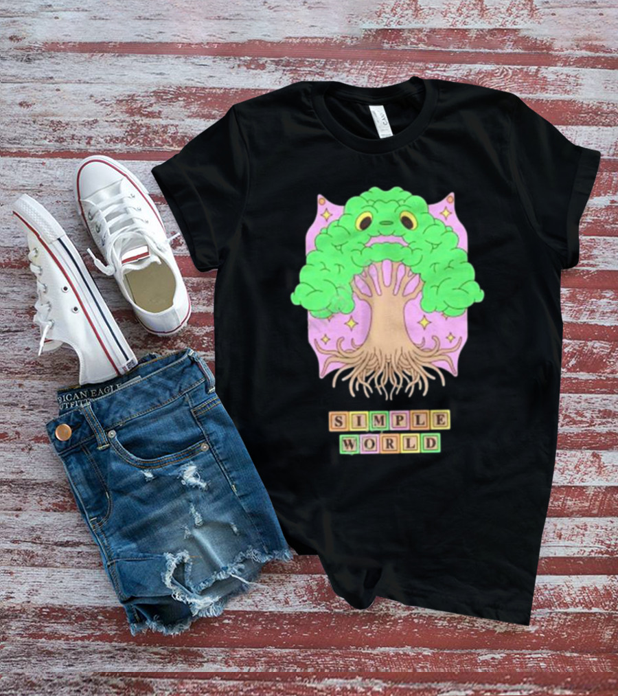 Simple World Tree Creature Fantasy Blocks T-Shirt