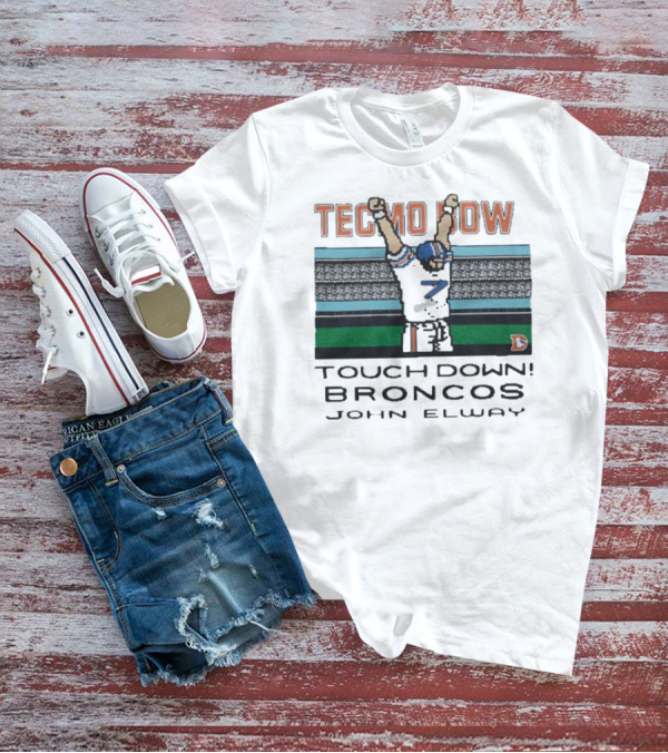 Tecmo Bowl Touchdown Broncos John Elway Victory T-Shirt