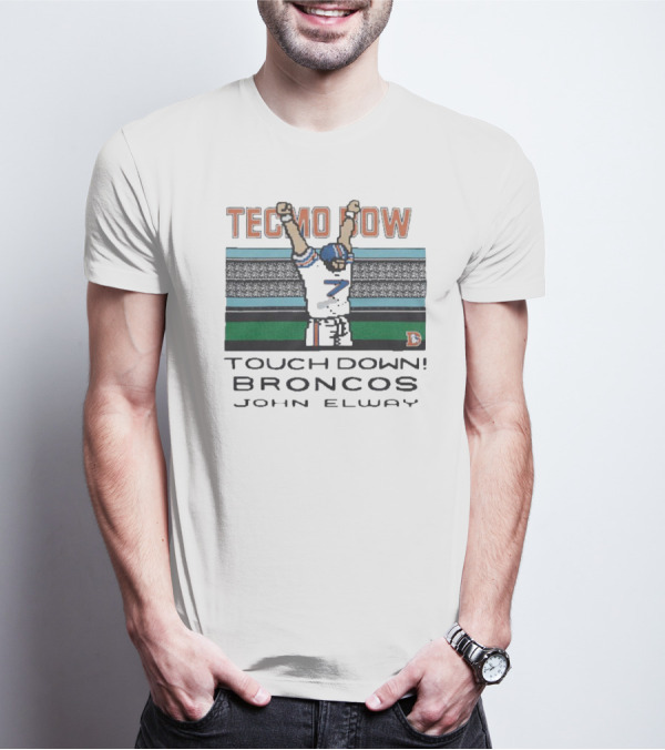 Tecmo Bowl Touchdown Broncos John Elway Victory T-Shirt