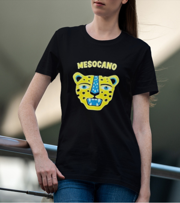 Mesocano Vibrant Jaguar Face T-Shirt