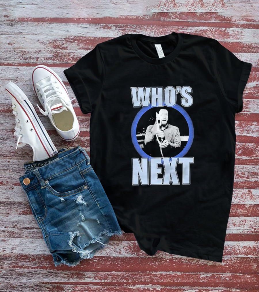 Who's Next Wrestling Interview Microphone Face-Off T-Shirt