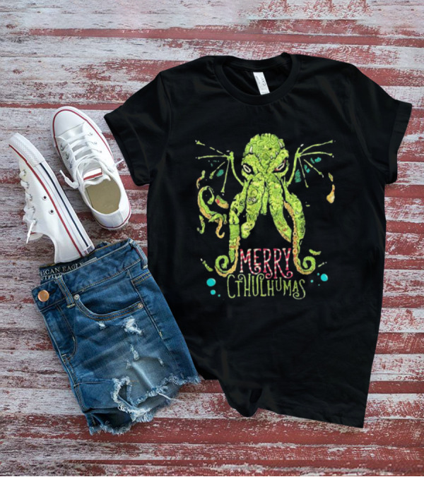 Merry Cthulhumas Christmas Cthulhu Holiday Lovecraft T-Shirt