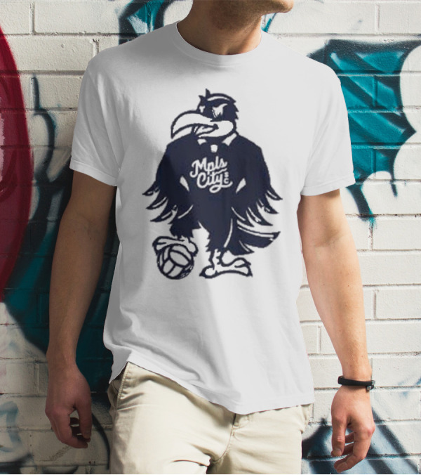 Schmitty The Crow MKE City Basketball Raven T-Shirt