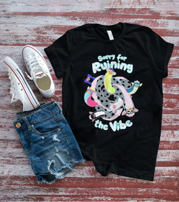 Sorry For Ruining The Vibe Pastel Ferret Spiral T-Shirt