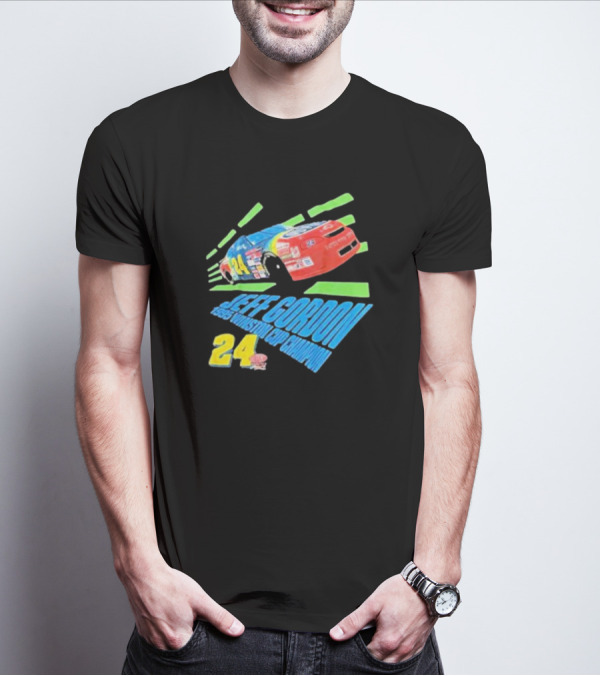 Jeff Gordon 1995 Winston Cup Champion 24 Car Racing Vintage T-Shirt