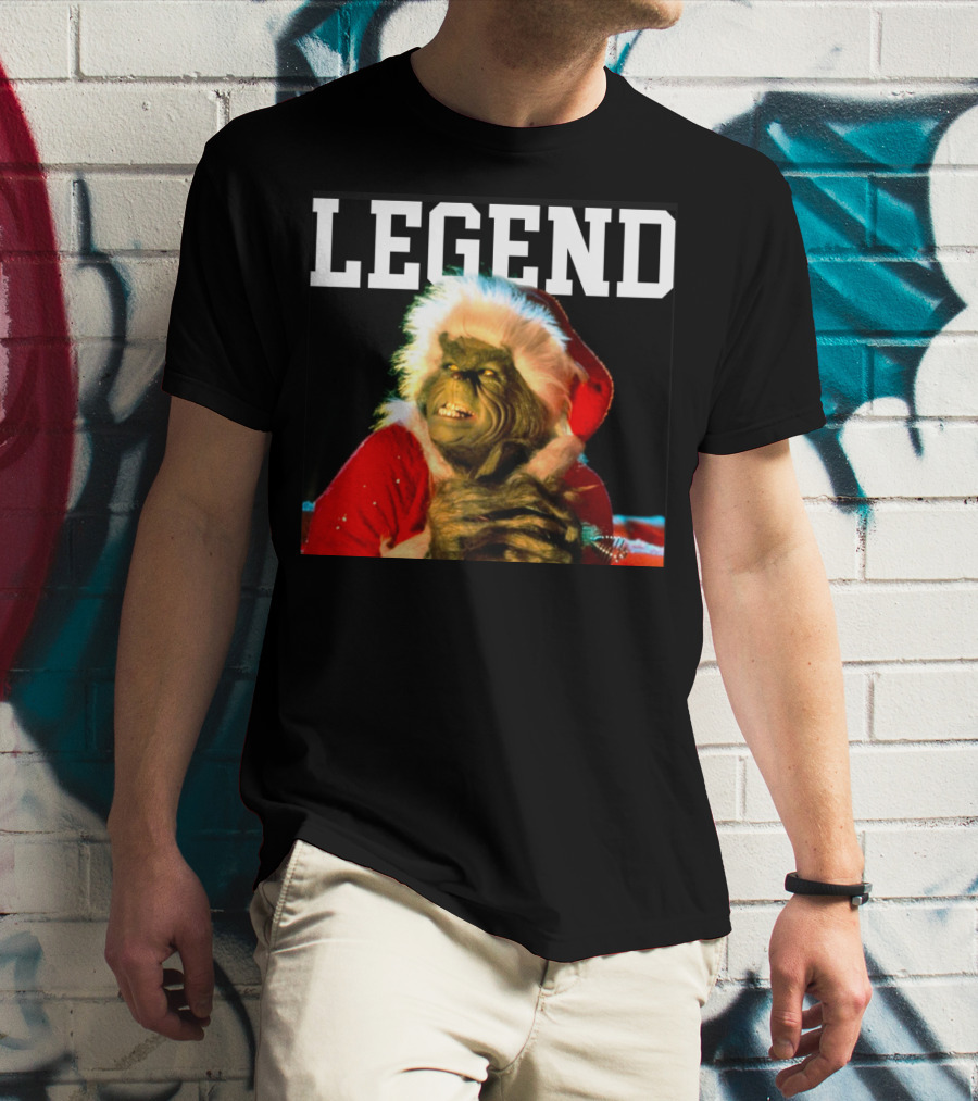 Grinch Legend Santa Christmas T-Shirt
