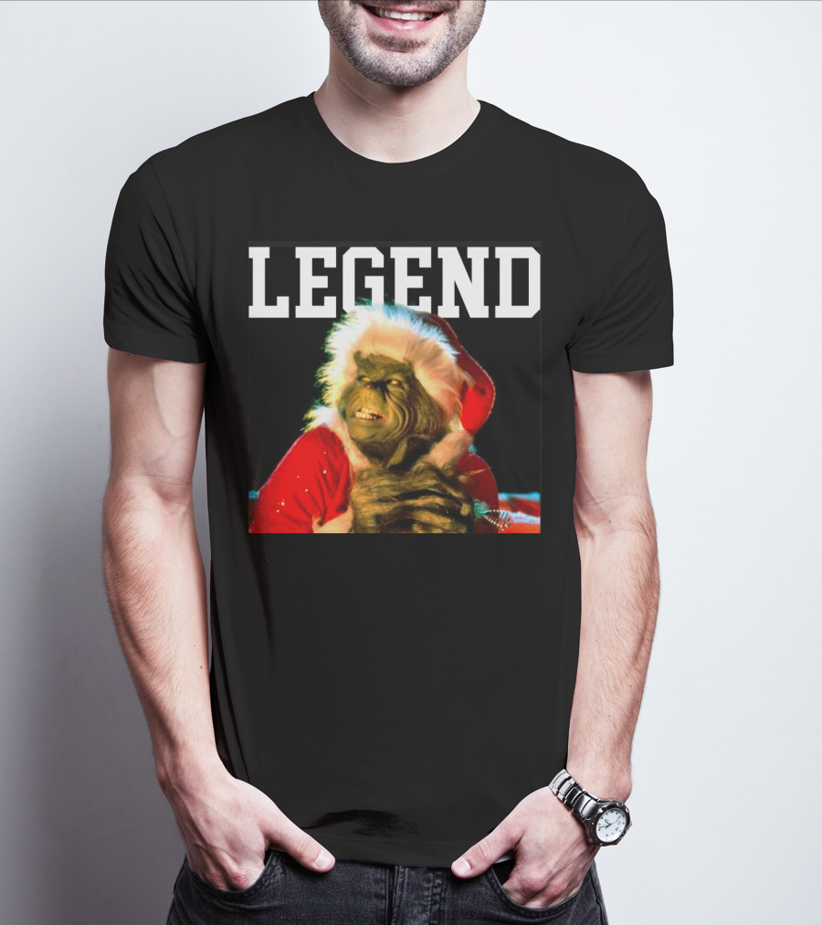 Grinch Legend Santa Christmas T-Shirt