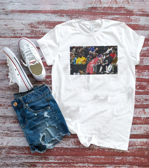 Jidion Getting A Haircut Courtside At NBA Game T-Shirt