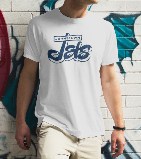Johnstown Jets Hockey 1950s Retro Script T-Shirt