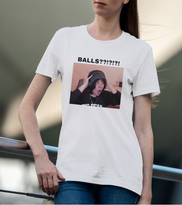Liz Qcktycult Balls Quackity Reaction Surprise Image T-Shirt