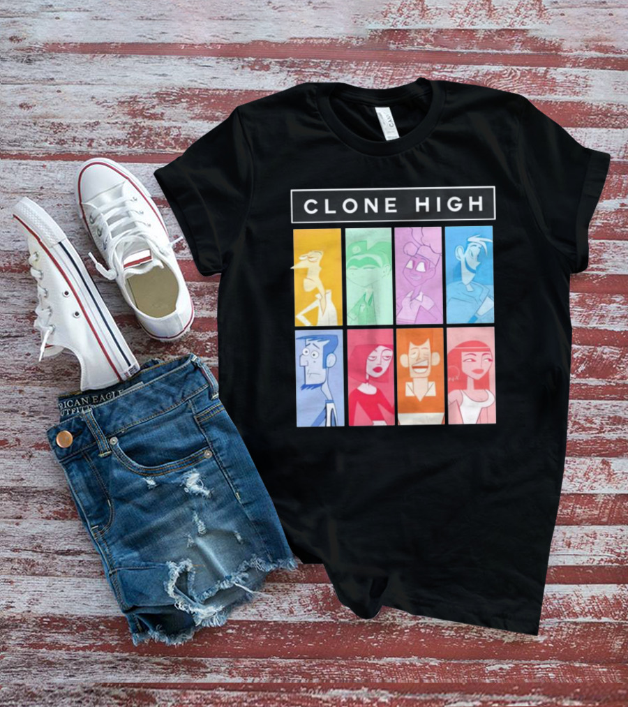 Tara Billinger Clone High Colorful Character Grid T-Shirt
