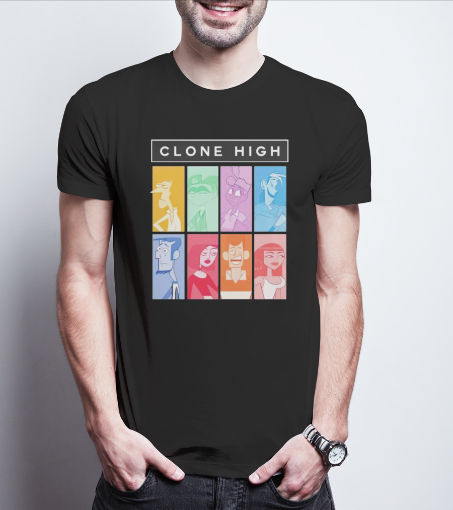 Tara Billinger Clone High Colorful Character Grid T-Shirt