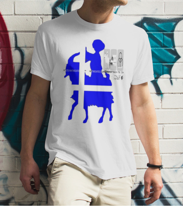 Wait Im Goated Luck Charm Greek Flag Goat T-Shirt