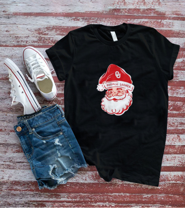 Boomer Sooner Santa Claus Christmas OU T-Shirt