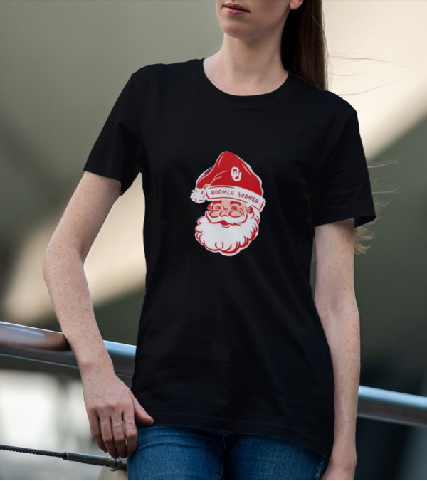 Boomer Sooner Santa Claus Christmas OU T-Shirt