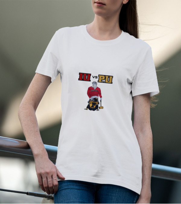 Indiana Edits IU Vs PU Rivalry Showdown Graphics T-Shirt