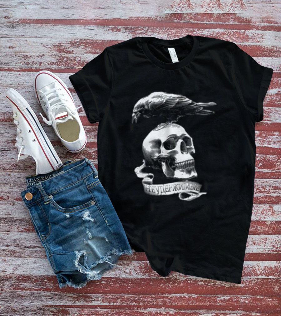 Sylvester Stallone Skull And Crow Bird The Expendables Неудержимый T-Shirt