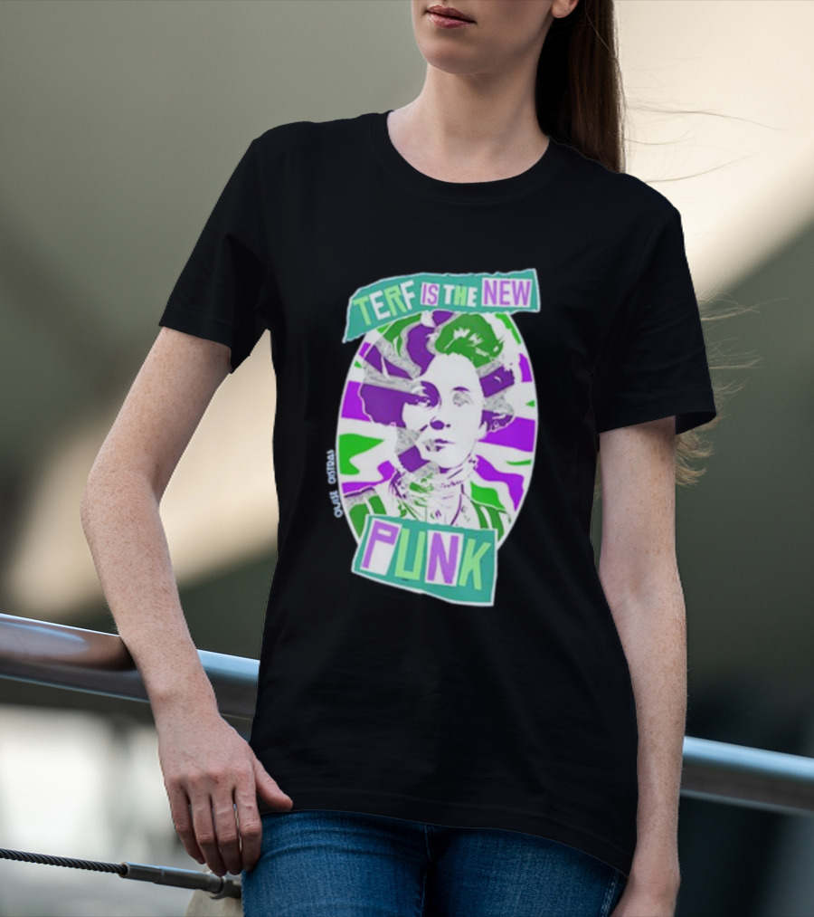TERF Is The New Punk Emmeline Image Oval Equid Thing T-Shirt