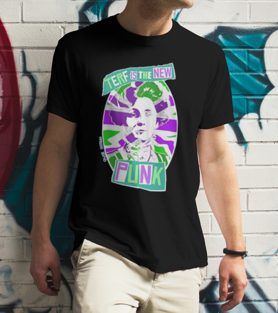 TERF Is The New Punk Emmeline Image Oval Equid Thing T-Shirt