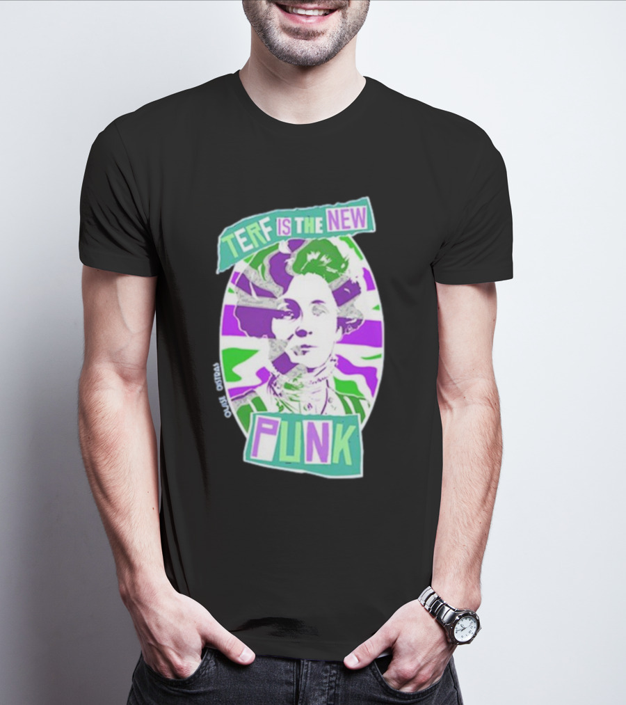 TERF Is The New Punk Emmeline Image Oval Equid Thing T-Shirt