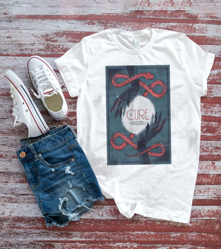 The Cure Buenos Aires November 25 Argentina Phantom Hands And Serpents T-Shirt