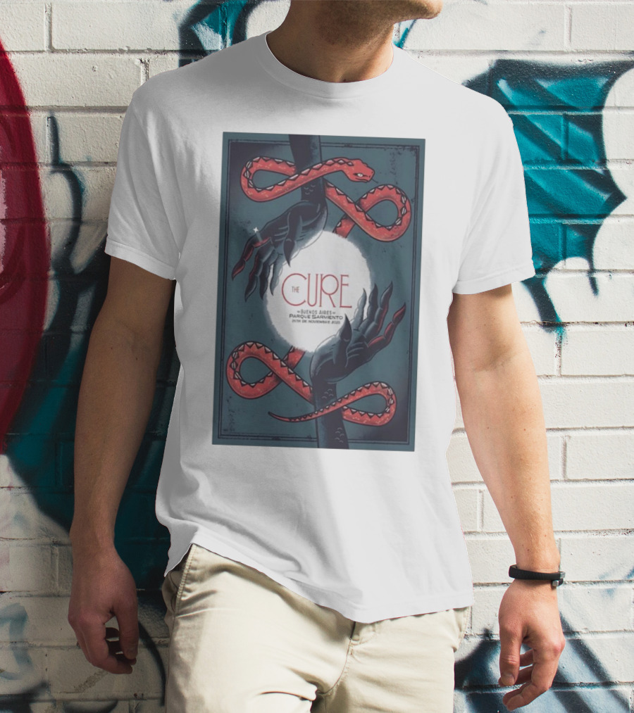 The Cure Buenos Aires November 25 Argentina Phantom Hands And Serpents T-Shirt