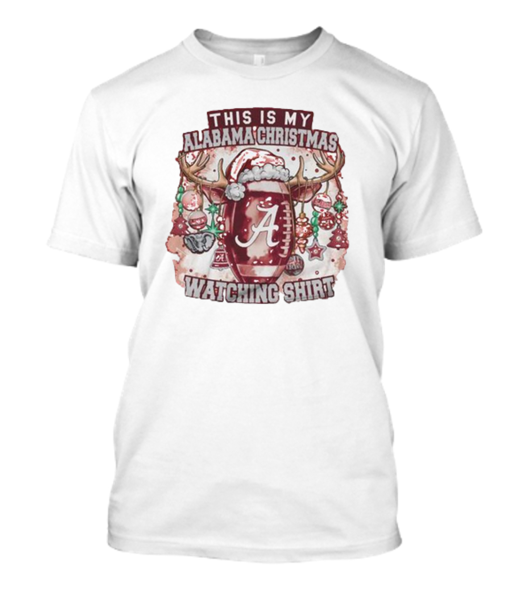 This Is My Alabama Christmas Watching T-Shirt