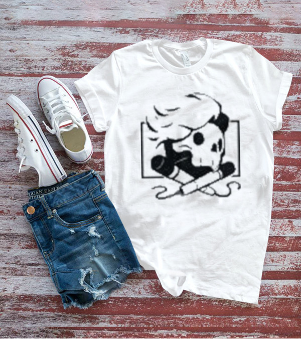 Danielrustage Skull Microphone Crossbones T-Shirt
