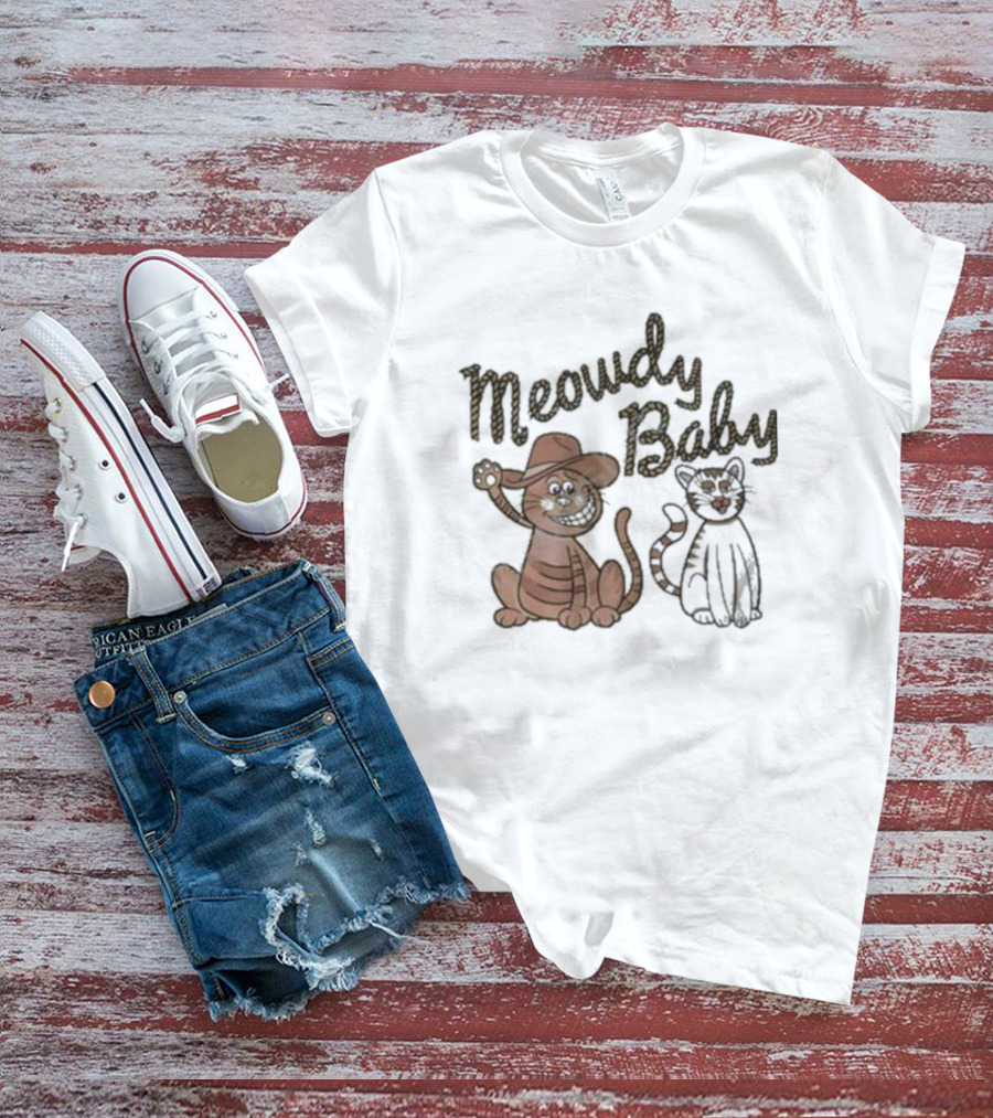 Meowdy Baby Leigh Mcnasty Cowboy Cats T-Shirt