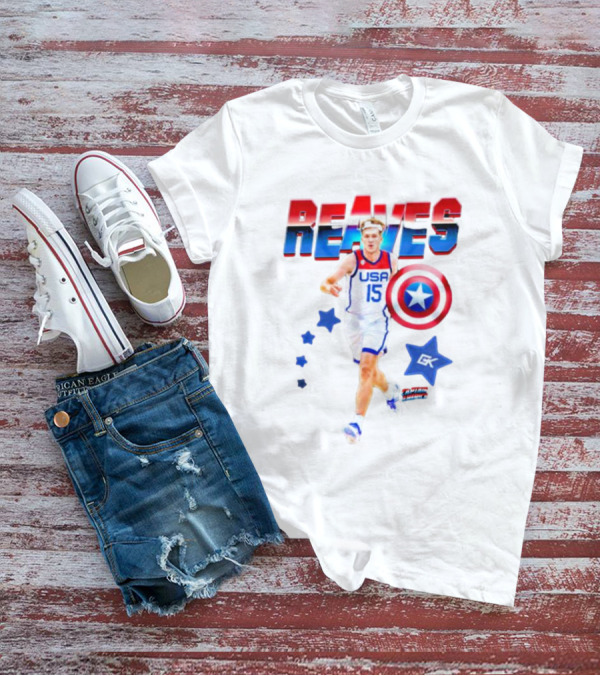 Reaves USA 15 Captain America Shield Sports Stars T-Shirt