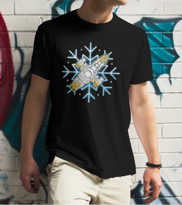 Shiny Snowflake Firefly Ship Serenity T-Shirt