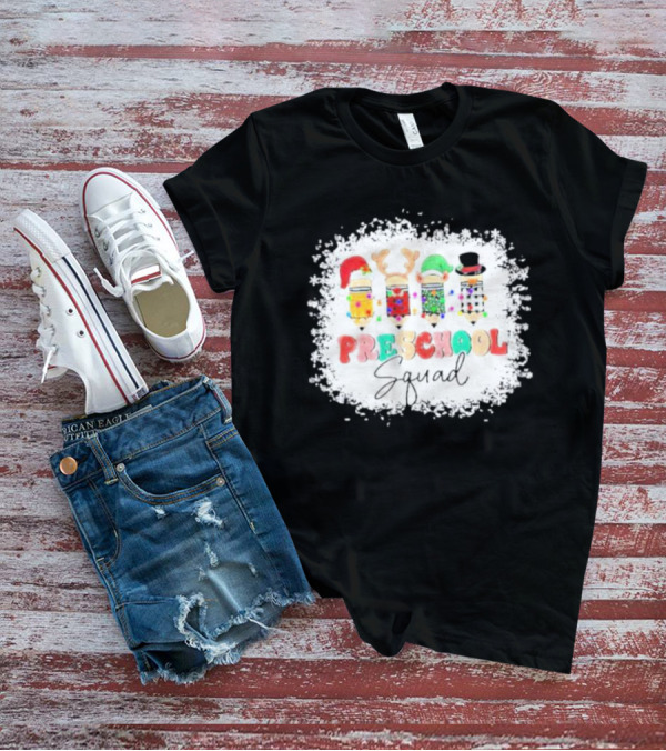 Preschool Squad Christmas Snowflake Festive Friends T-Shirt