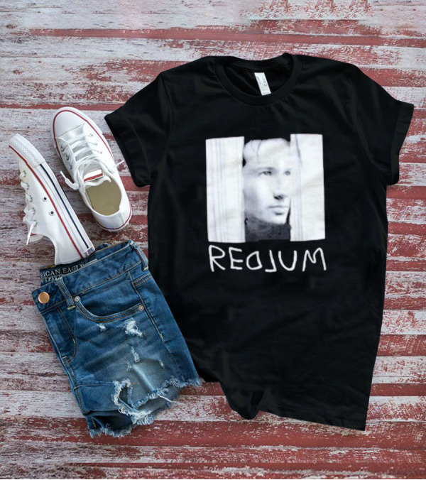 Redrum The Shining Redlum Johnny Face Peeking Through Door T-Shirt