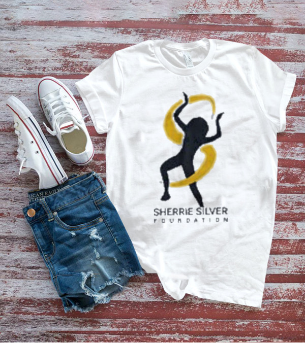 Sherrie Silver Foundation Dancing Figure With Yellow Swirls T-Shirt