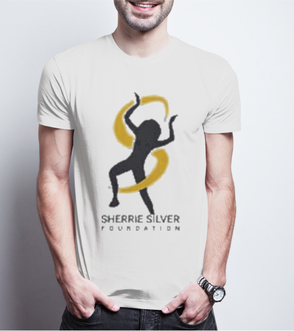 Sherrie Silver Foundation Dancing Figure With Yellow Swirls T-Shirt