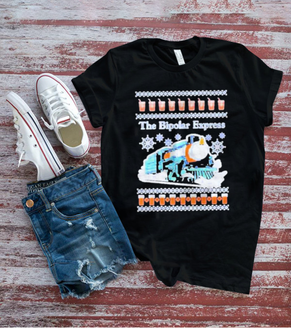 The Bipolar Express Ice Drink Train Winter T-Shirt