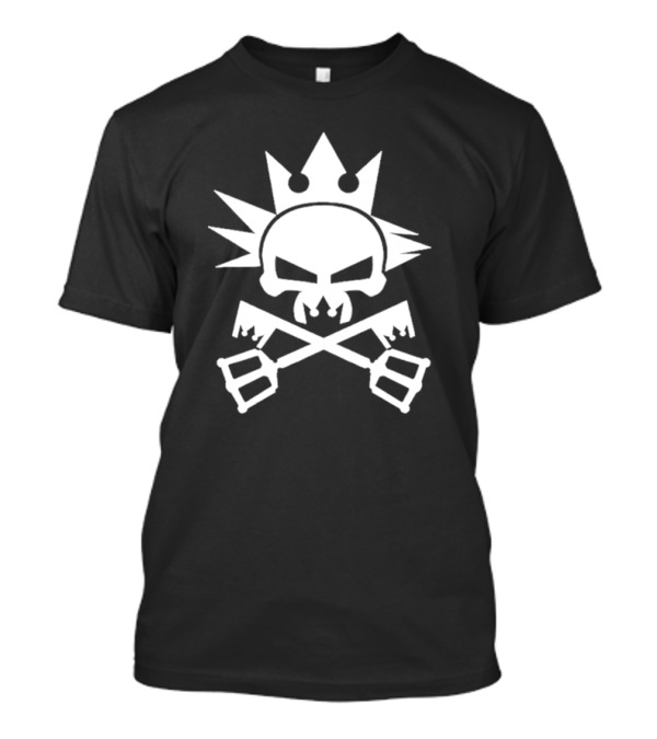 Kingdom Hearts Yozora Emblem Skull Crown Crossed Keyblades T-Shirt