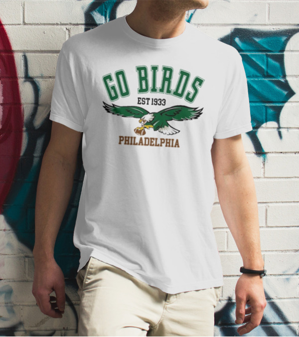Kelly Green Go Birds Philadelphia Eagles Est 1933 NFL Vintage Sweatshirt T-Shirt