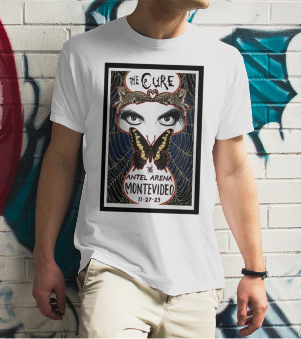 The Cure Antel Arena Montevideo 11-27-23 Butterfly Eyes Web T-Shirt