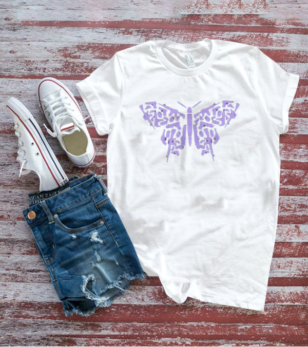 2a Butterfly Guns Wings T-Shirt