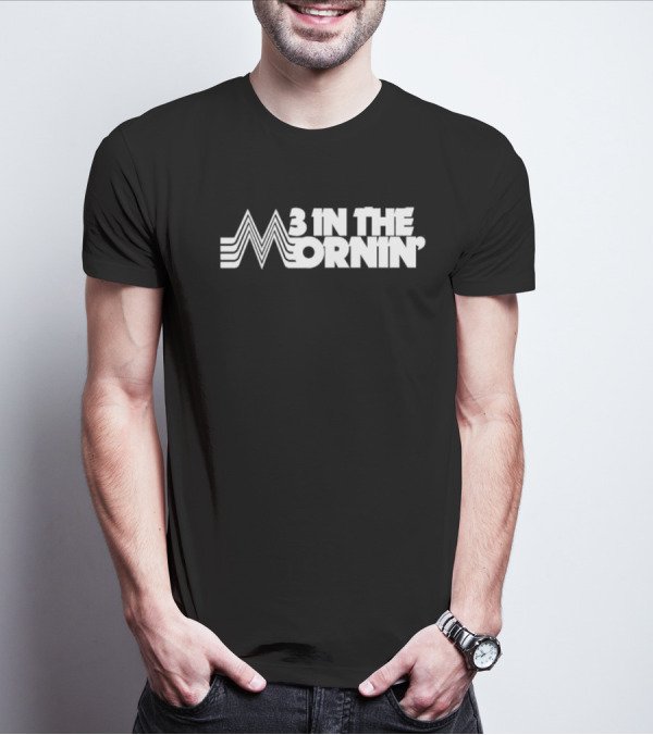 3 In The Mornin' Vintage 70s-Inspired Style Retro Lines T-Shirt