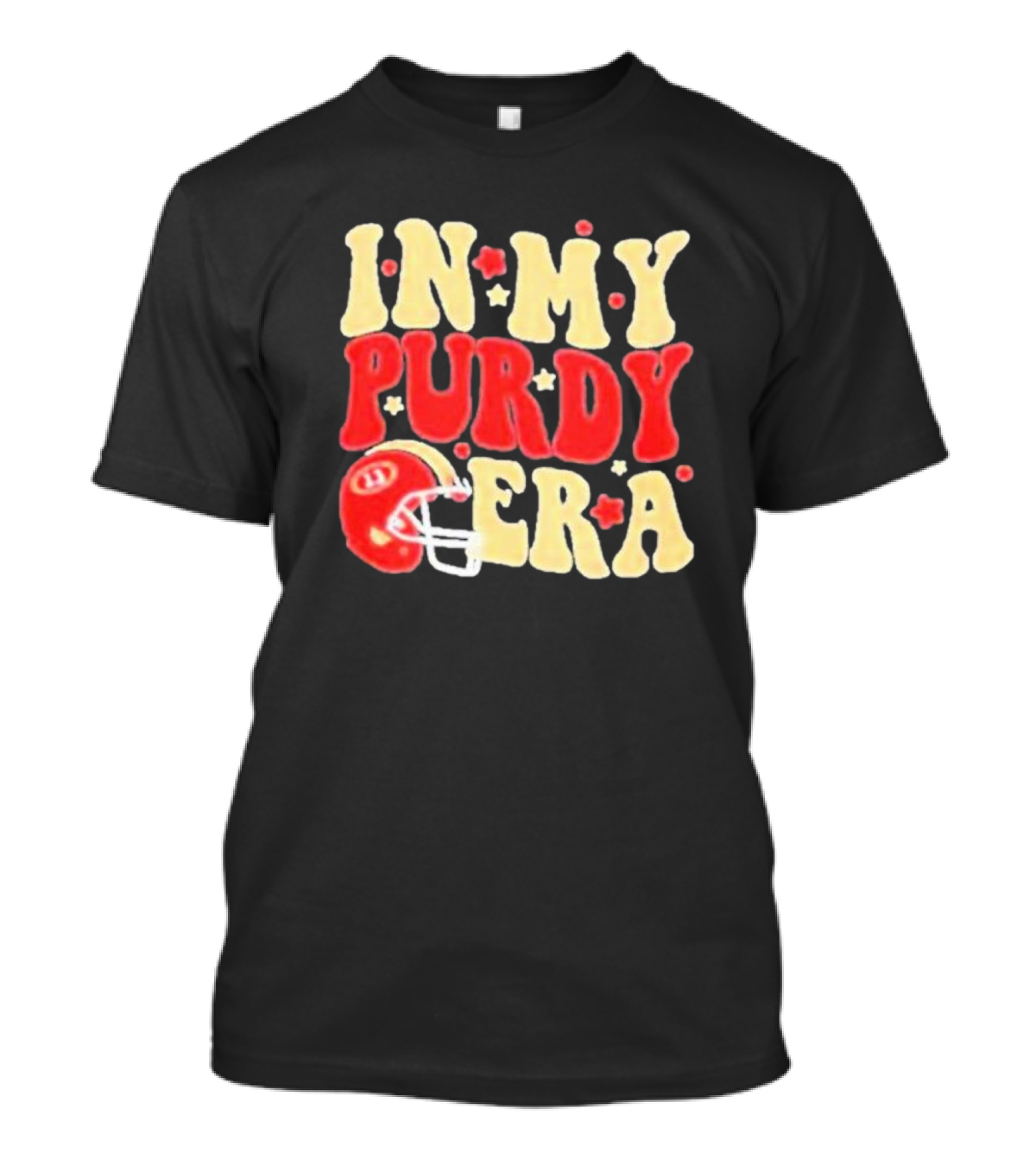 In My Purdy Era Football Helmet And Stars T-Shirt
